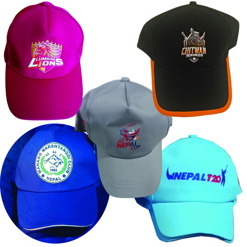 Top cap printing and manufacturer in Nepal offering custom logo, embroidery, and promotional caps in Kathmandu, Butwal & all over Nepal.